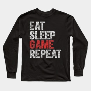 Video Gamer Eat Sleep Game Long Sleeve T-Shirt